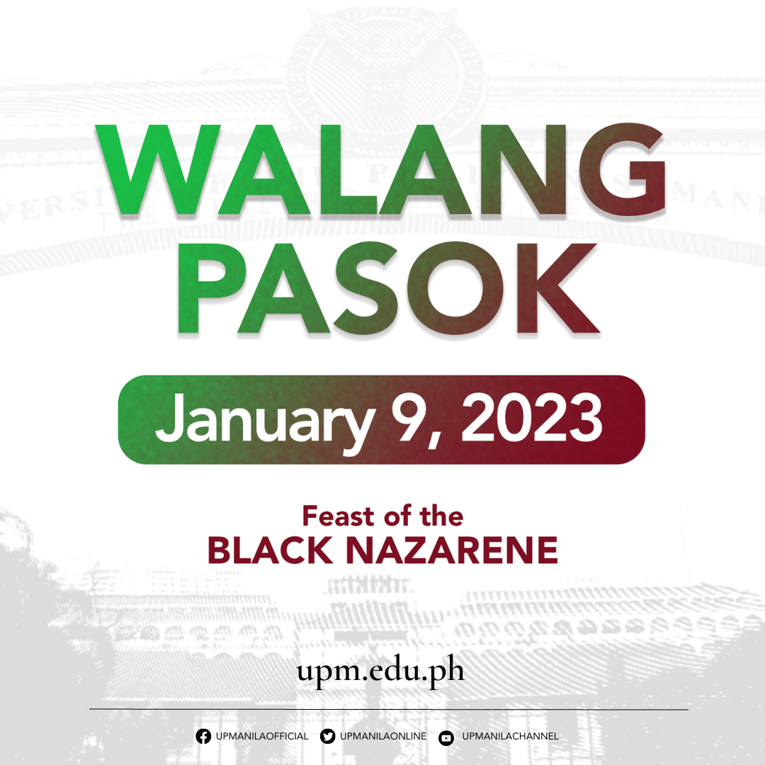 Online Classes Suspended - University of the Philippines Diliman